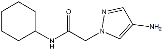 2-(4-amino-1H-pyrazol-1-yl)-N-cyclohexylacetamide Struktur