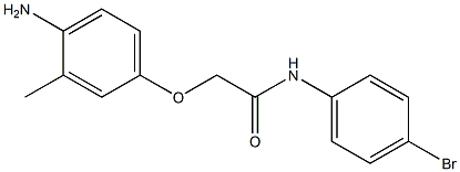 2-(4-amino-3-methylphenoxy)-N-(4-bromophenyl)acetamide Struktur