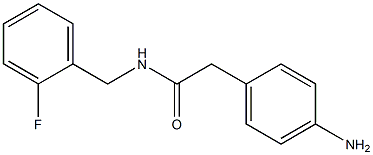 2-(4-aminophenyl)-N-(2-fluorobenzyl)acetamide Struktur