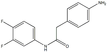 2-(4-aminophenyl)-N-(3,4-difluorophenyl)acetamide Struktur