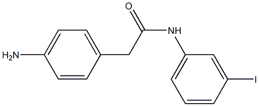 2-(4-aminophenyl)-N-(3-iodophenyl)acetamide Struktur