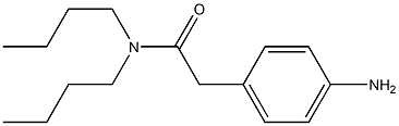 2-(4-aminophenyl)-N,N-dibutylacetamide Struktur