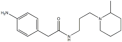 2-(4-aminophenyl)-N-[3-(2-methylpiperidin-1-yl)propyl]acetamide Struktur