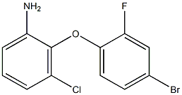 2-(4-bromo-2-fluorophenoxy)-3-chloroaniline Struktur