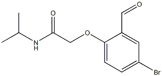 2-(4-bromo-2-formylphenoxy)-N-(propan-2-yl)acetamide Struktur