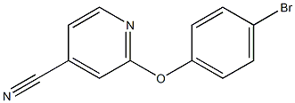 2-(4-bromophenoxy)isonicotinonitrile Struktur