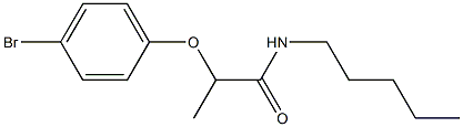 2-(4-bromophenoxy)-N-pentylpropanamide Struktur