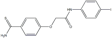 2-(4-carbamothioylphenoxy)-N-(4-iodophenyl)acetamide Struktur