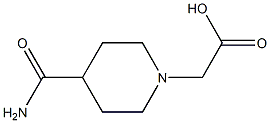 2-(4-carbamoylpiperidin-1-yl)acetic acid Struktur