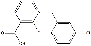 2-(4-chloro-2-methylphenoxy)nicotinic acid Struktur