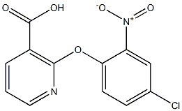 2-(4-chloro-2-nitrophenoxy)nicotinic acid Struktur