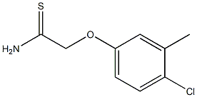 2-(4-chloro-3-methylphenoxy)ethanethioamide Struktur