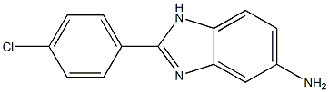 2-(4-chlorophenyl)-1H-1,3-benzodiazol-5-amine Struktur