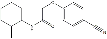 2-(4-cyanophenoxy)-N-(2-methylcyclohexyl)acetamide Struktur