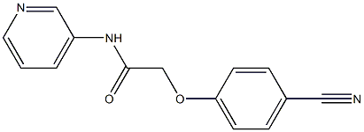 2-(4-cyanophenoxy)-N-pyridin-3-ylacetamide Struktur