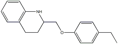 2-(4-ethylphenoxymethyl)-1,2,3,4-tetrahydroquinoline Struktur