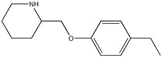 2-(4-ethylphenoxymethyl)piperidine Struktur