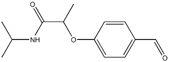 2-(4-formylphenoxy)-N-(propan-2-yl)propanamide Struktur