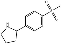 2-(4-methanesulfonylphenyl)pyrrolidine Struktur