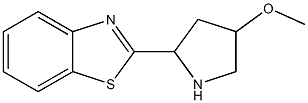 2-(4-methoxypyrrolidin-2-yl)-1,3-benzothiazole Struktur