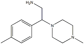 2-(4-methylphenyl)-2-(4-methylpiperazin-1-yl)ethanamine Struktur