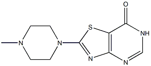 2-(4-methylpiperazin-1-yl)[1,3]thiazolo[4,5-d]pyrimidin-7(6H)-one Struktur