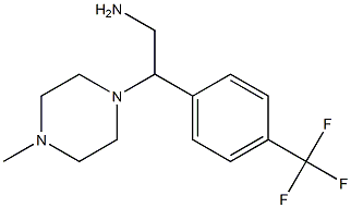 2-(4-methylpiperazin-1-yl)-2-[4-(trifluoromethyl)phenyl]ethanamine Struktur