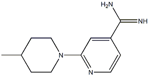 2-(4-methylpiperidin-1-yl)pyridine-4-carboximidamide Struktur