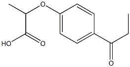 2-(4-propionylphenoxy)propanoic acid Struktur