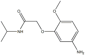 2-(5-amino-2-methoxyphenoxy)-N-isopropylacetamide Struktur