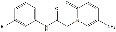 2-(5-amino-2-oxo-1,2-dihydropyridin-1-yl)-N-(3-bromophenyl)acetamide Struktur