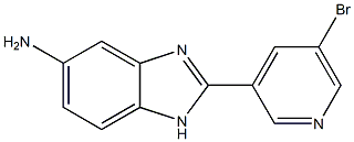 2-(5-bromopyridin-3-yl)-1H-1,3-benzodiazol-5-amine Struktur