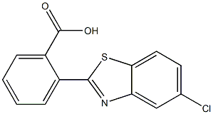 2-(5-chloro-1,3-benzothiazol-2-yl)benzoic acid Struktur