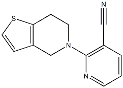 2-(6,7-dihydrothieno[3,2-c]pyridin-5(4H)-yl)nicotinonitrile Struktur