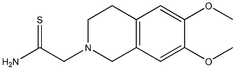 2-(6,7-dimethoxy-3,4-dihydroisoquinolin-2(1H)-yl)ethanethioamide Struktur