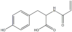 2-(acryloylamino)-3-(4-hydroxyphenyl)propanoic acid Struktur