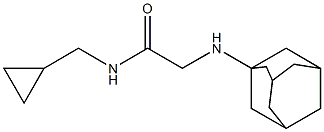 2-(adamantan-1-ylamino)-N-(cyclopropylmethyl)acetamide Struktur