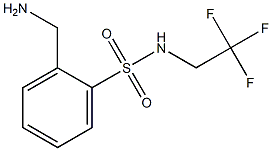 2-(aminomethyl)-N-(2,2,2-trifluoroethyl)benzenesulfonamide Struktur