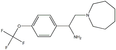 2-(azepan-1-yl)-1-[4-(trifluoromethoxy)phenyl]ethan-1-amine Struktur