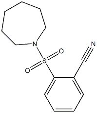 2-(azepan-1-ylsulfonyl)benzonitrile Struktur