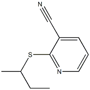 2-(butan-2-ylsulfanyl)pyridine-3-carbonitrile Struktur