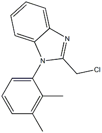 2-(chloromethyl)-1-(2,3-dimethylphenyl)-1H-1,3-benzodiazole Struktur