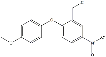 2-(chloromethyl)-1-(4-methoxyphenoxy)-4-nitrobenzene Struktur