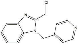 2-(chloromethyl)-1-(pyridin-4-ylmethyl)-1H-1,3-benzodiazole Struktur