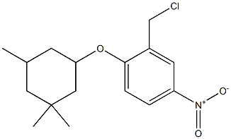 2-(chloromethyl)-4-nitro-1-[(3,3,5-trimethylcyclohexyl)oxy]benzene Struktur