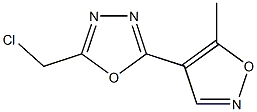 2-(chloromethyl)-5-(5-methylisoxazol-4-yl)-1,3,4-oxadiazole Struktur