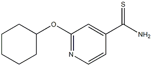 2-(cyclohexyloxy)pyridine-4-carbothioamide Struktur