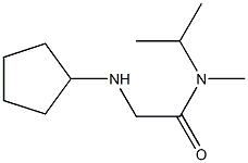 2-(cyclopentylamino)-N-methyl-N-(propan-2-yl)acetamide Struktur