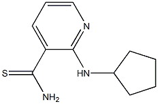 2-(cyclopentylamino)pyridine-3-carbothioamide Struktur