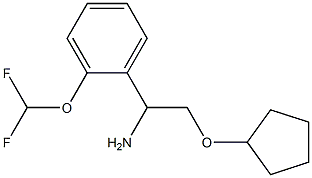 2-(cyclopentyloxy)-1-[2-(difluoromethoxy)phenyl]ethanamine Struktur